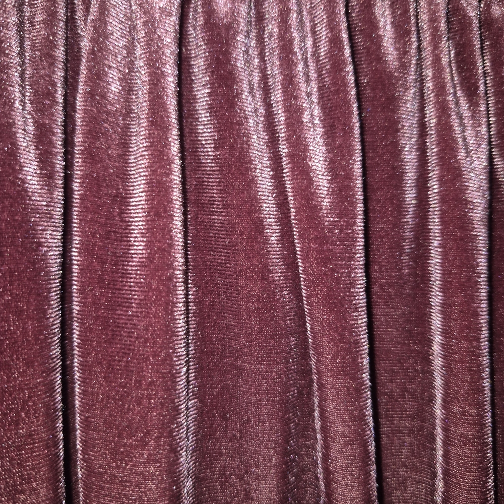 Kaktus Velvet Pleated Midi Skirt in Mauve Pink